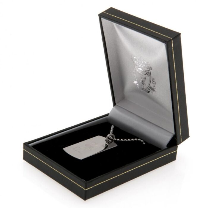 Liverpool Fc Engraved Dog Tag & Chain Lb