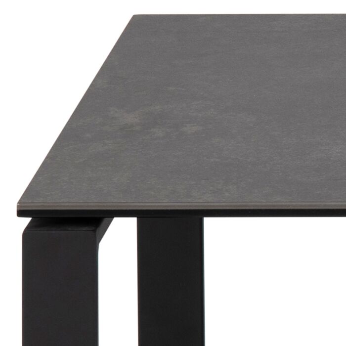 Katrine Ceramic Coffee Table Set In Black