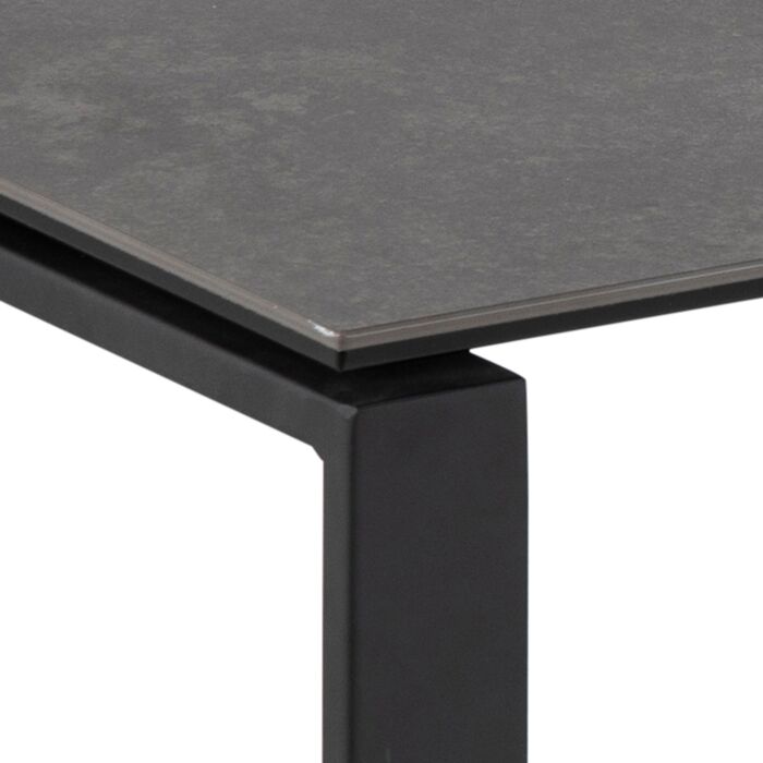 Katrine Ceramic Coffee Table Set In Black