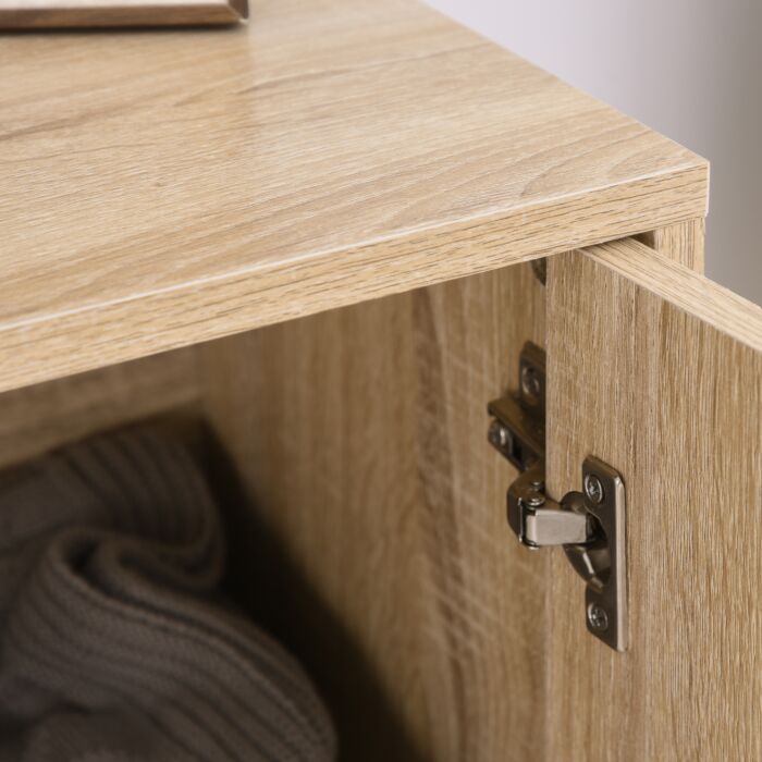 Homcom Storage Cabinet Adjustable Shelf Metal Frame Handles Tabletop Unique Home Style Organiser