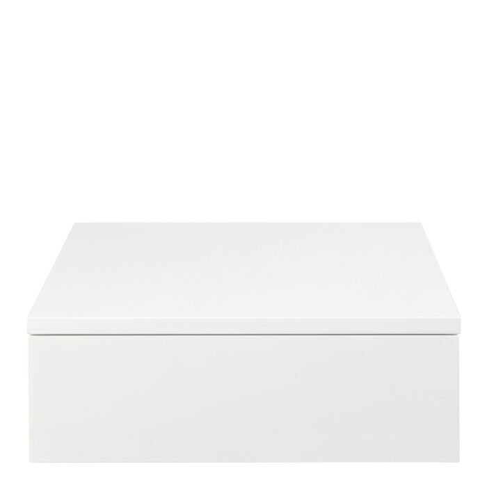 Avignon Square Bedside Table With 1 Drawer In White