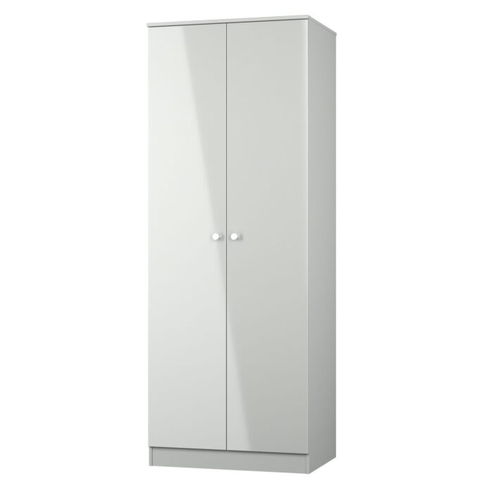 Yarmouth Tall Plain Wardrobe In Uniform Grey & Dusk Grey