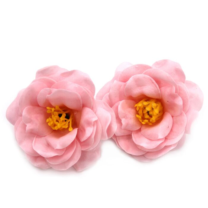Craft Soap Flower - Camellia - Light Pink - Pack Of 10