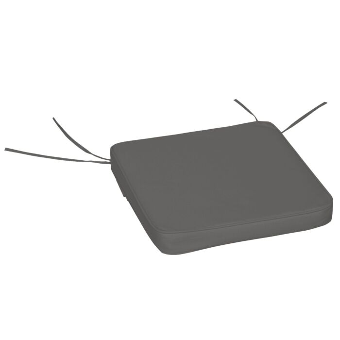 Outsunny Set Of 6 Pcs Chair Cushion, 42lx42wx5t Cm-grey