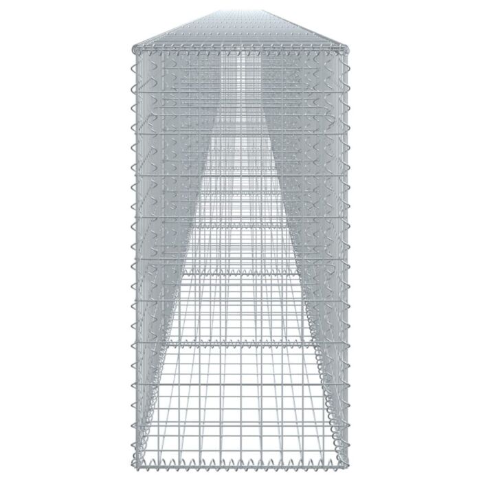 Vidaxl Gabion Basket With Cover 1100x50x100 Cm Galvanised Iron