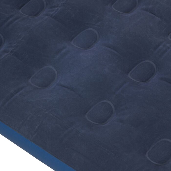 Outsunny Single Air Mattress With Hand Pump, Portable Air Bed With Flocked Surface, 191 X 73 X 22cm, Blue