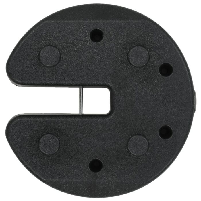 Vidaxl Gazebo Weight Plates 4 Pcs Black 220x50 Mm Concrete