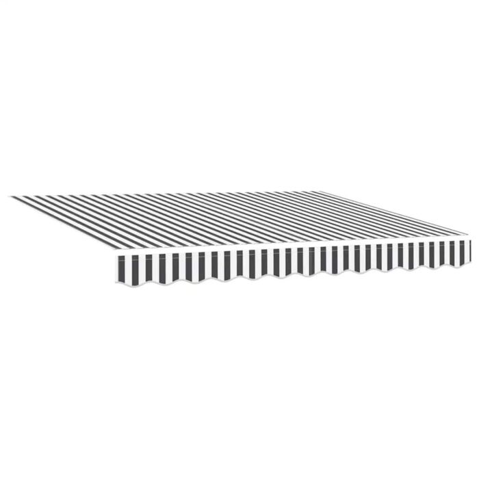 Vidaxl Manual Retractable Awning With Led Anthracite&white 300x250 Cm