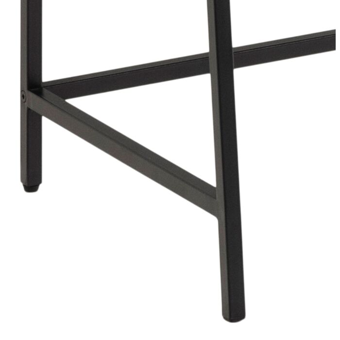 Seaford Bookcase With 1 Drawer In Black And Oak