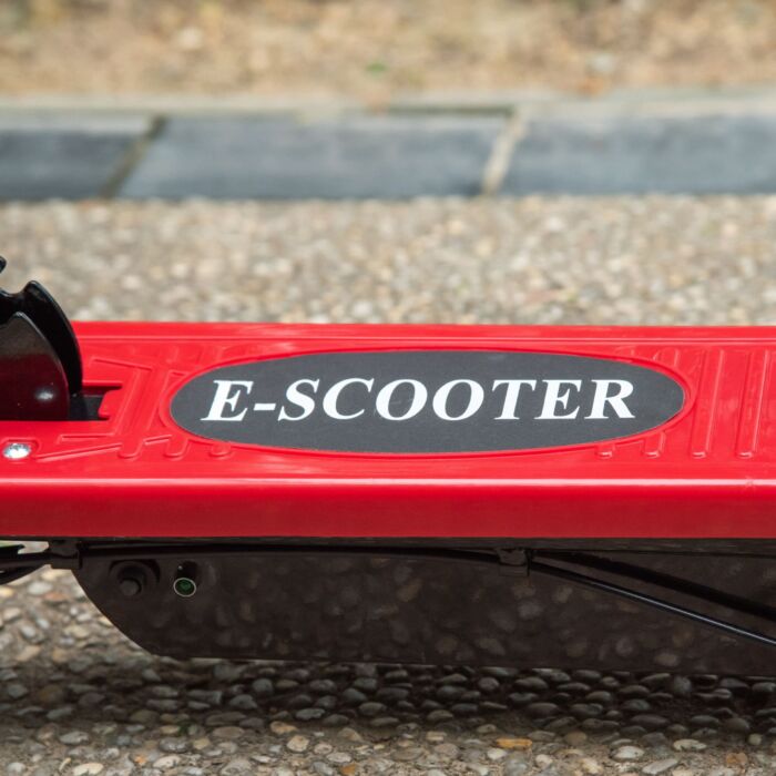 Homcom Outdoor Ride On Powered Scooter For Kids Sporting Toy 120w Motor Bike 2 X 12v Battery - Red