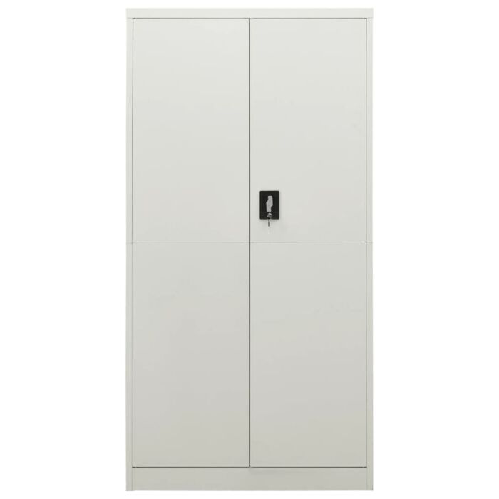 Vidaxl Locker Cabinet Light Grey 90x40x180 Cm Steel