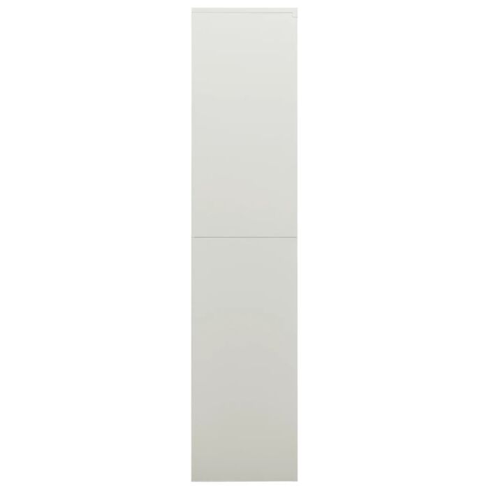 Vidaxl Locker Cabinet Light Grey 90x40x180 Cm Steel