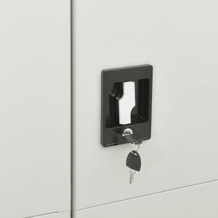 Vidaxl Locker Cabinet Light Grey 90x40x180 Cm Steel