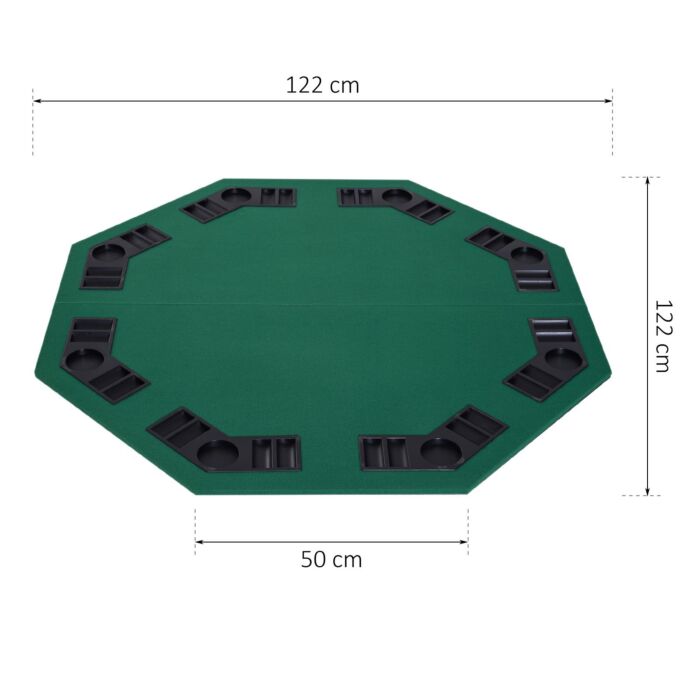 Homcom 1.2m/48inch Foldable Poker Table W/ Carrying Bag