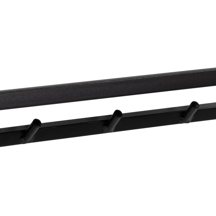Seaford Coat Rack In Black And Oak