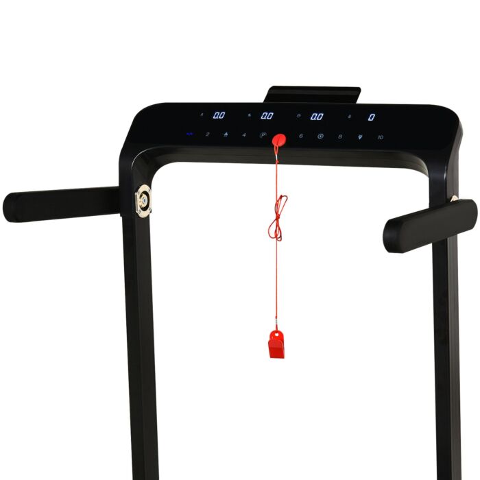 Homcom 600w Foldable Steel Motorised Treadmill Black