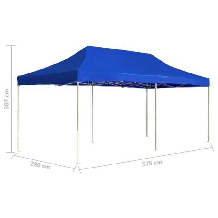 Vidaxl Professional Folding Party Tent Aluminium 6x3 M Blue