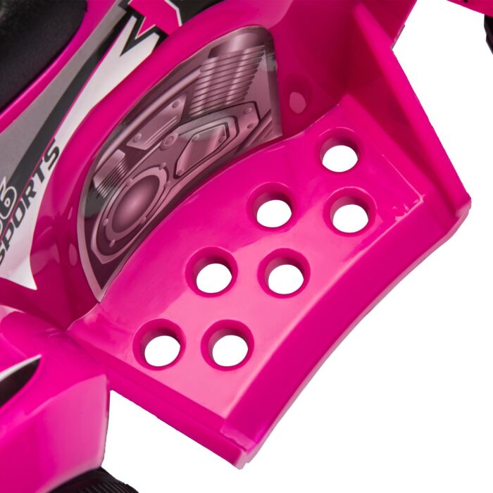 Aiyaplay 6v Kids Electric Quad Bike W/ Music, Forward Function, For 2-6 Years, Pink