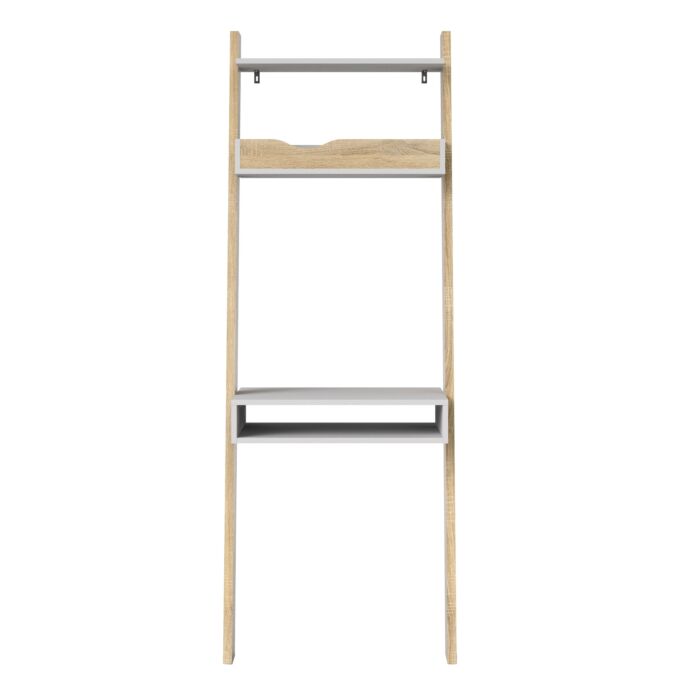Oslo Leaning Desk In White And Oak