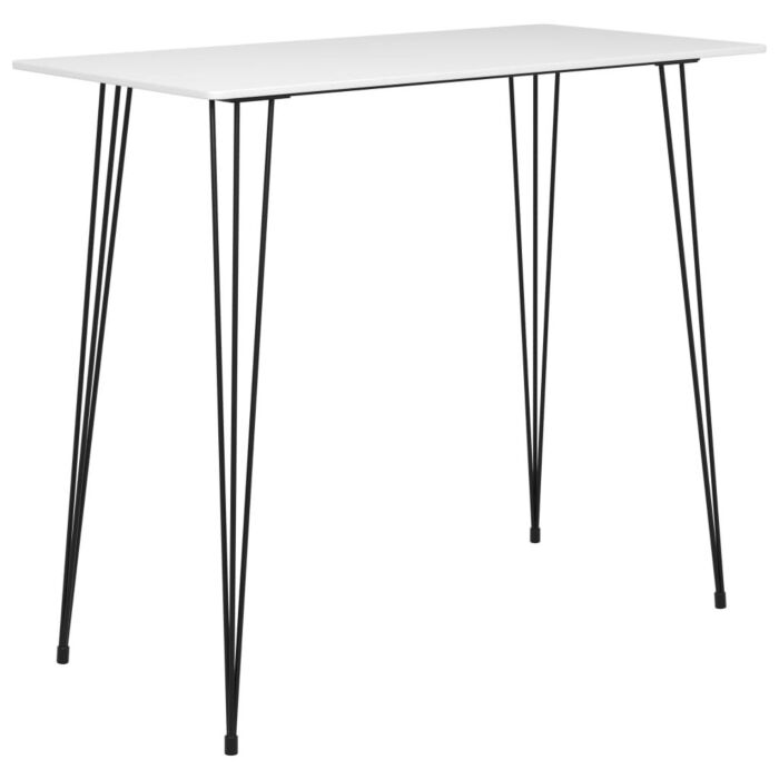 Vidaxl 5 Piece Bar Set White And Black