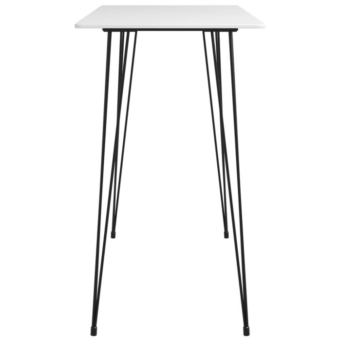 Vidaxl 5 Piece Bar Set White And Black