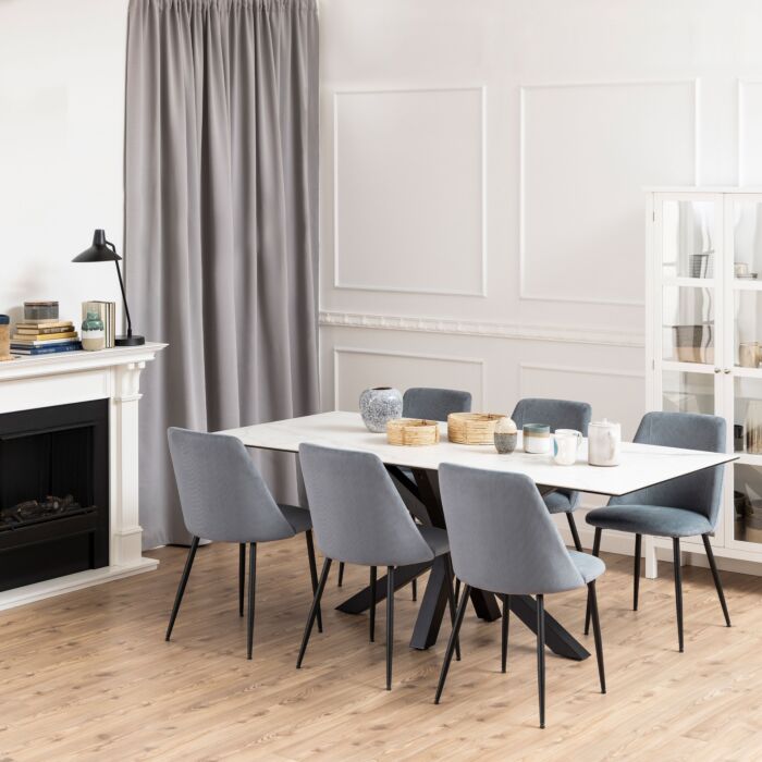 Ines Dining Chair In Grey Set Of 4