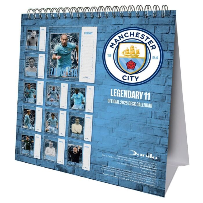 Manchester City Fc Desktop Calendar 2025
