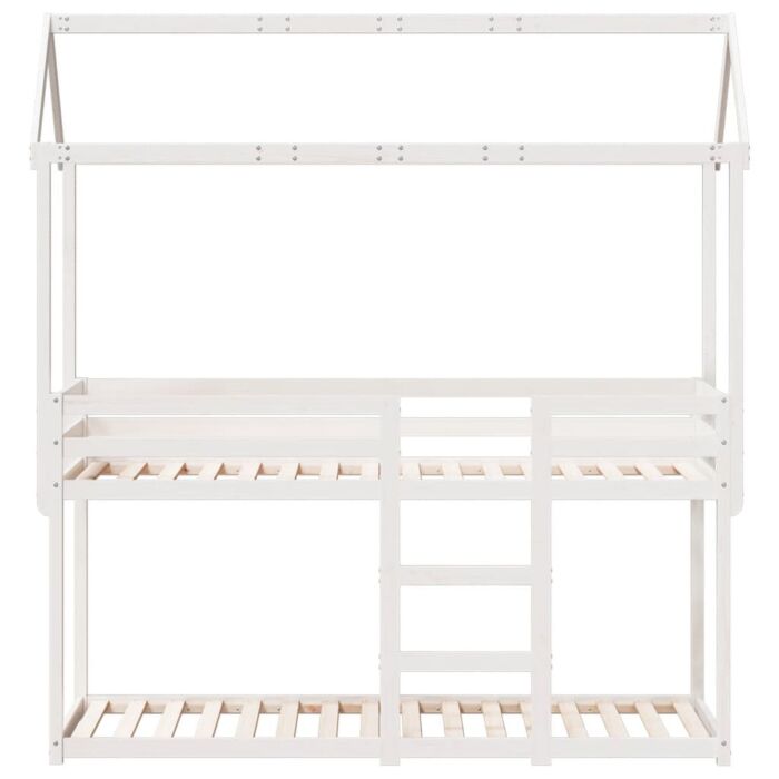 Vidaxl Bunk Bed Without Mattress White 90x200 Cm Solid Wood Pine