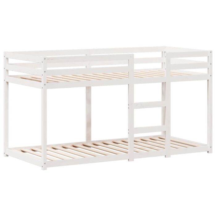 Vidaxl Bunk Bed Without Mattress White 90x200 Cm Solid Wood Pine