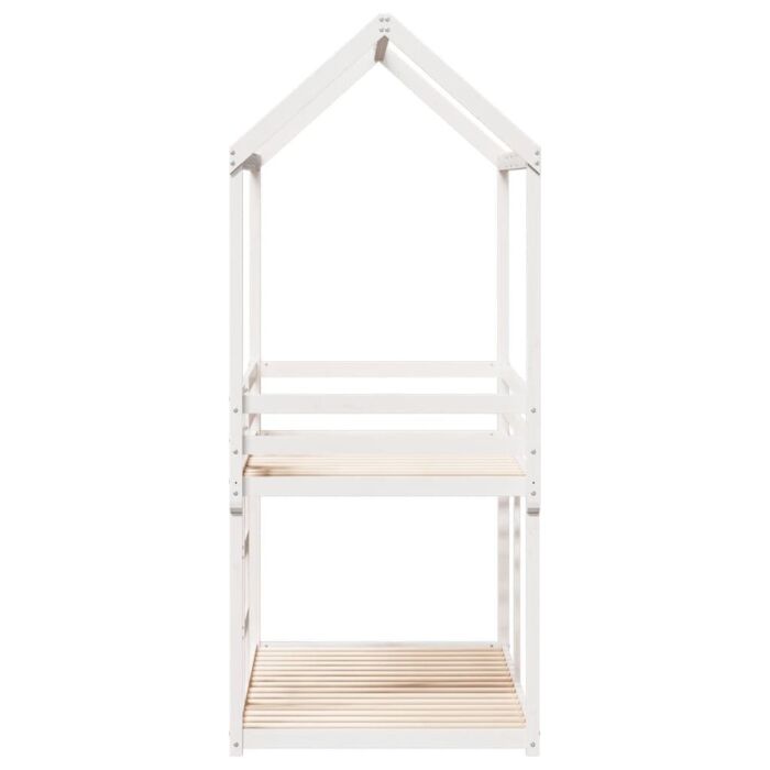 Vidaxl Bunk Bed Without Mattress White 90x200 Cm Solid Wood Pine