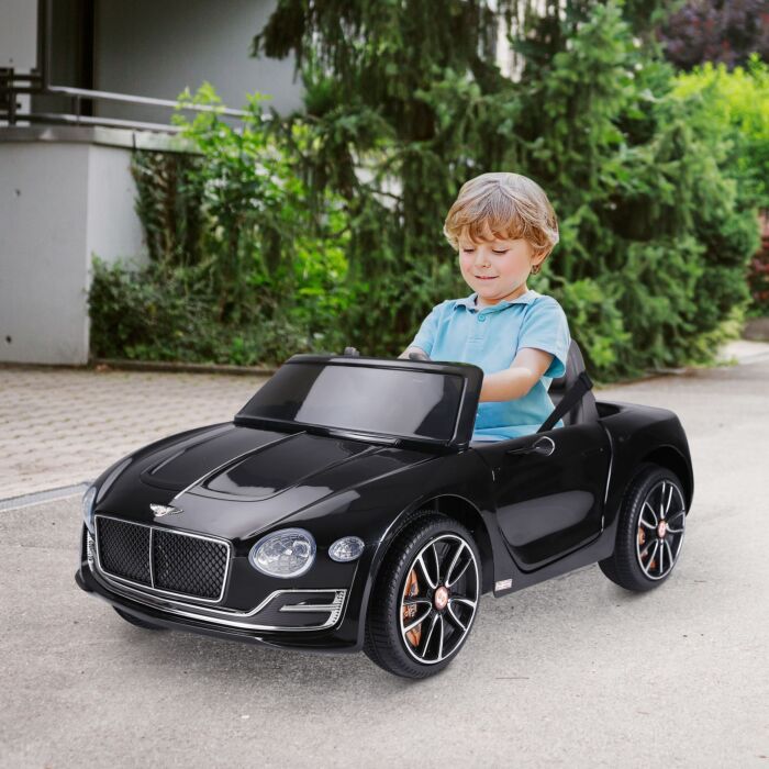 Homcom Kids Electric Car 6v Battery Pp Licensed Bentley Ride On Toys Black