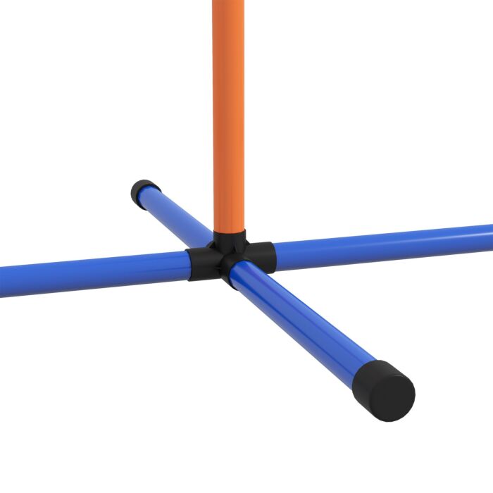 Pawhut Five-piece Dog Agility Equipment Set With Weave Poles, Jump Ring, Hurdle, Pause Box, Training Shorts, Bag, Orange