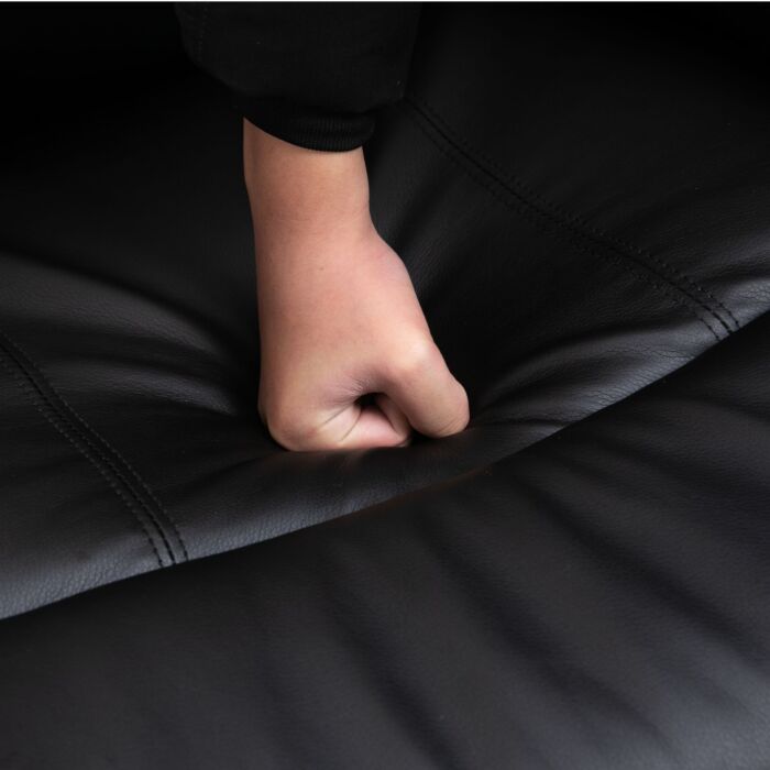 Homcom Pu Leather Reclining Chair With 8 Massage Points And Heat, Manual Recliner With Swivel Base, Footrest And Remote, Black