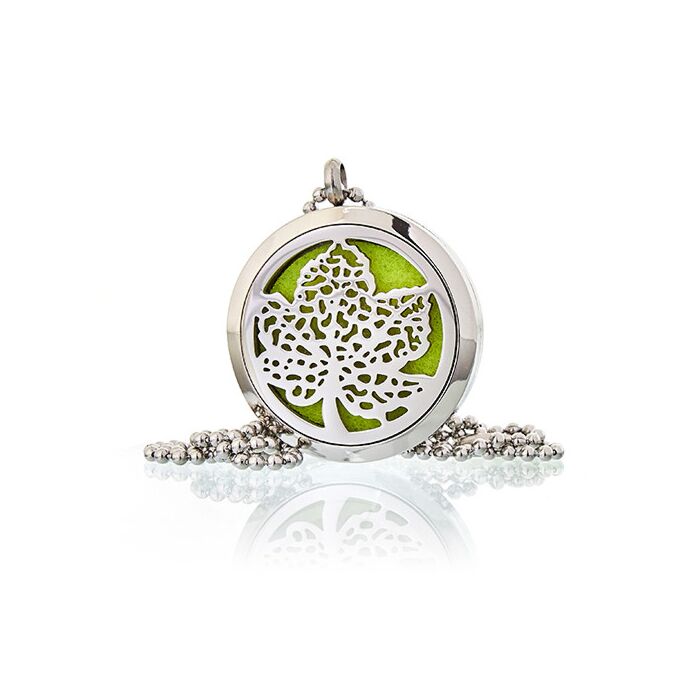 Aromatherapy Diffuser Necklace - Leaf 30mm