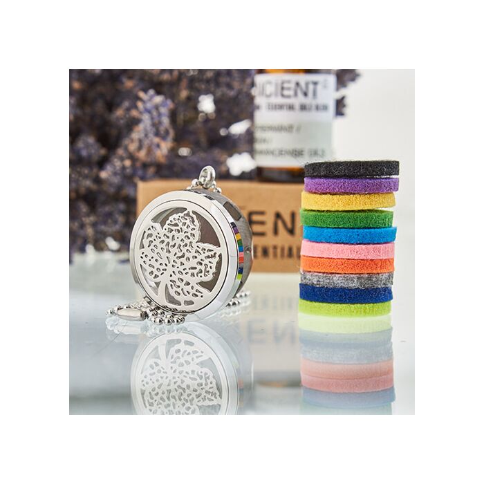 Aromatherapy Diffuser Necklace - Leaf 30mm