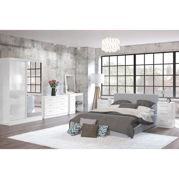 Lynx 5 Drawer Chest White