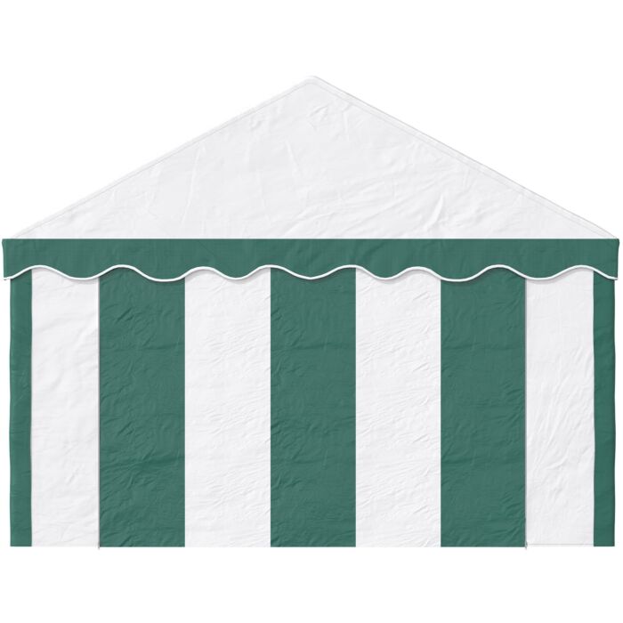 Outsunny 4 X 4m Garden Gazebo With Sides, Galvanised Marquee Party Tent With Four Windows And Double Doors