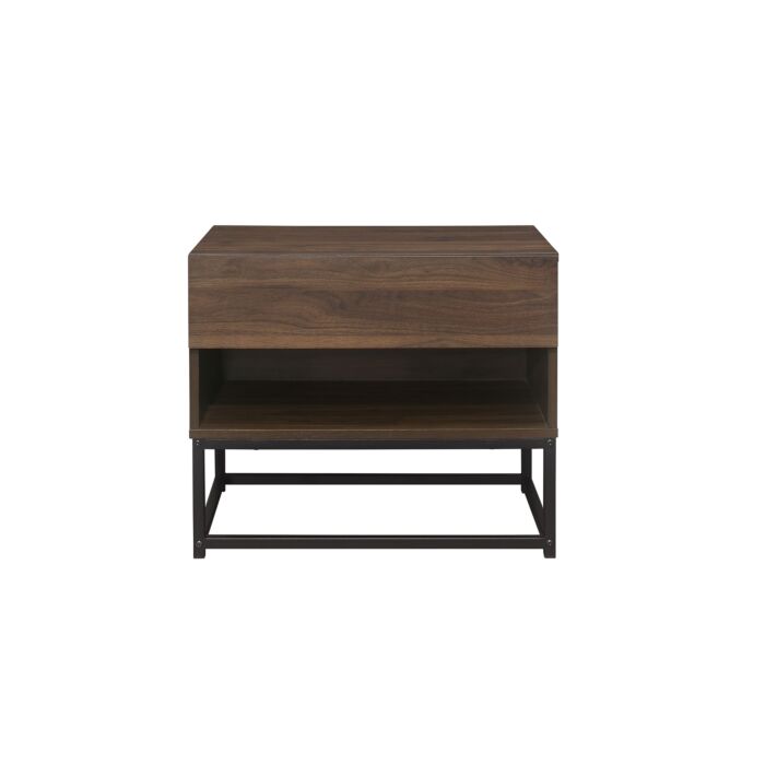 Houston 1 Drawer Bedside Walnut