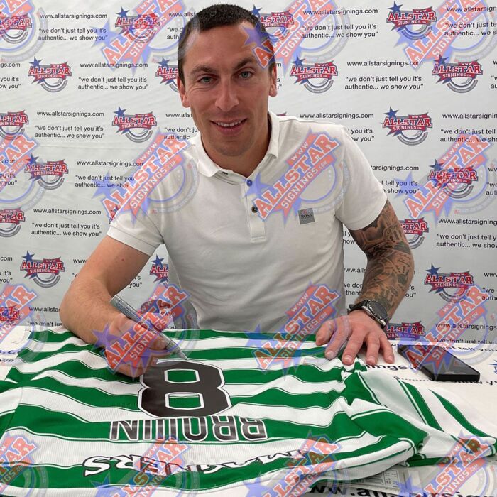Celtic Fc Brown Signed Shirt