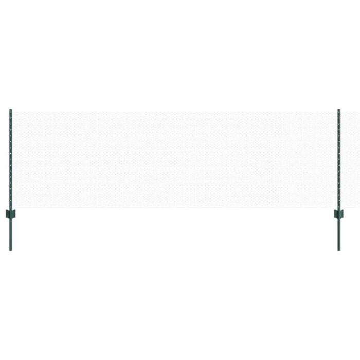 Vidaxl Fence Posts 11 Pcs U-channel Green 80 Cm Steel, Vidaxl Hexagon Fence Green 0,8x100 M Steel