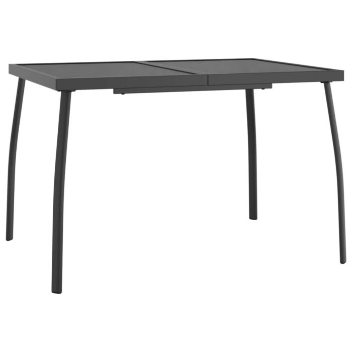 Vidaxl 5 Piece Garden Dining Set Anthracite Steel