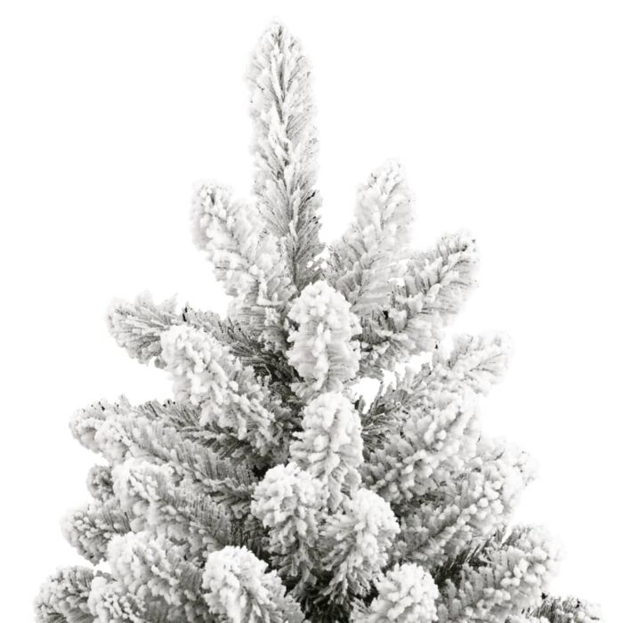 Vidaxl Artificial Hinged Christmas Tree With Flocked Snow 270 Cm