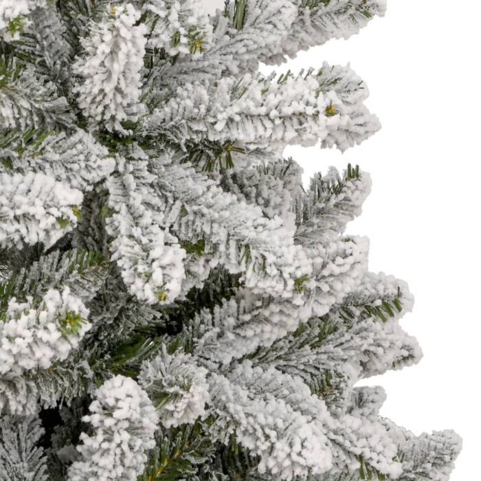 Vidaxl Artificial Hinged Christmas Tree With Flocked Snow 270 Cm