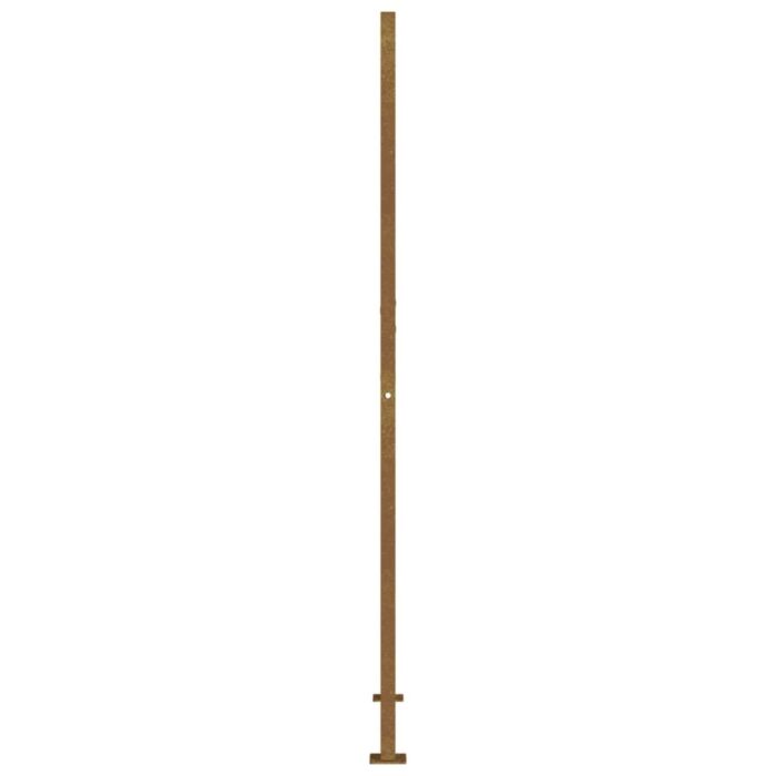 Vidaxl Garden Gate 105x180 Cm Corten Steel Square Design