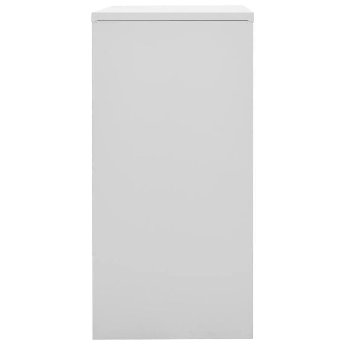 Vidaxl Locker Cabinets 2 Pcs Light Grey And Red 90x45x92.5 Cm Steel
