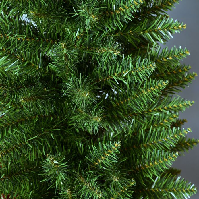 Homcom 1.5m Artificial Christmas Pine Tree W/plastic Stand-green