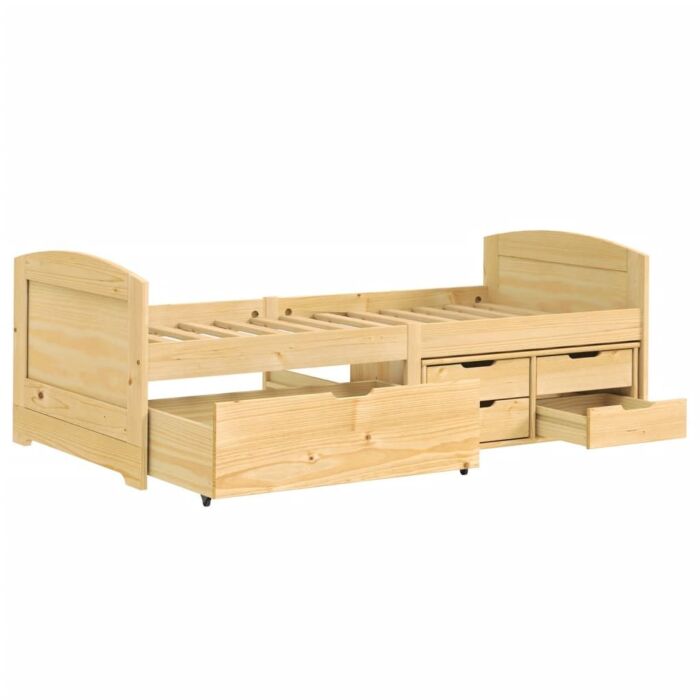 Vidaxl Day Bed With 5 Drawers Without Mattress "irun" 90x200 Cm