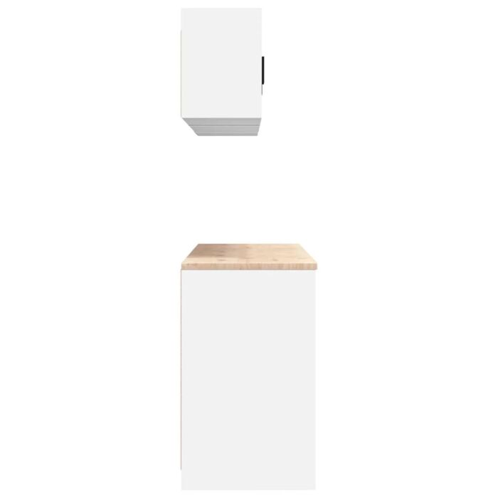 Vidaxl Garage Cabinets 6 Pcs White Engineered Wood