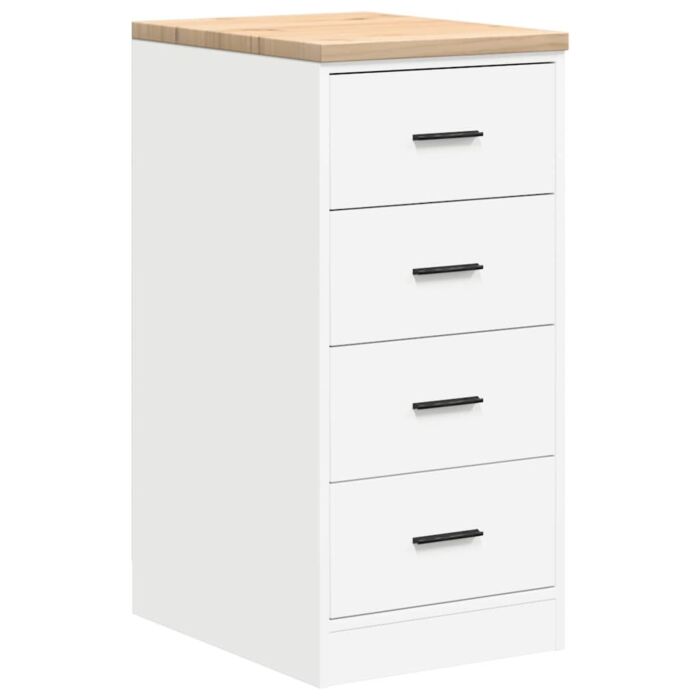 Vidaxl Garage Cabinets 6 Pcs White Engineered Wood