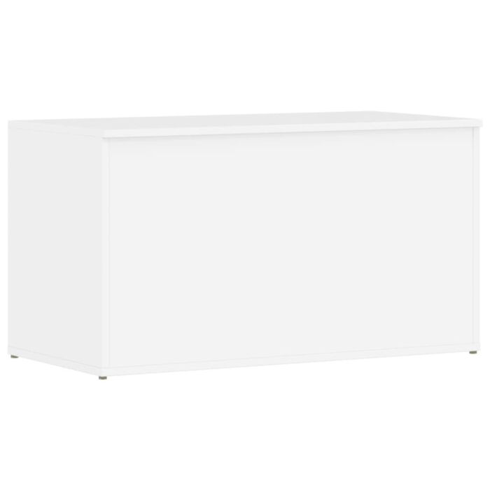 Vidaxl Storage Chest High Gloss White 84x42x46 Cm Engineered Wood